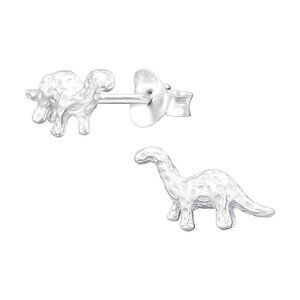 Sterling Silver Simple Stud Dinosaur Earrings